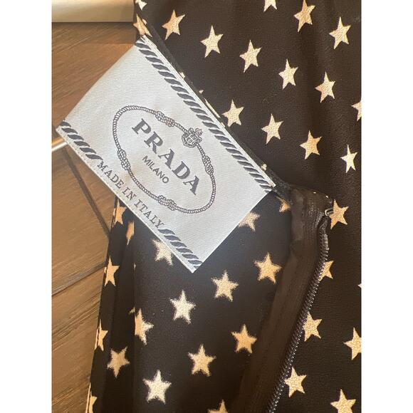 PRADA Dress | Black & White Star Dress - Picture 9 of 13